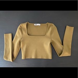 Zara Square Neck Crop Top